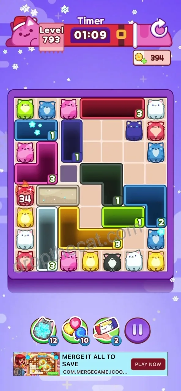 Drop The Cat Level 793 step 1