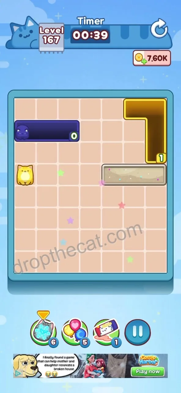 Drop The Cat Level 167 step 4