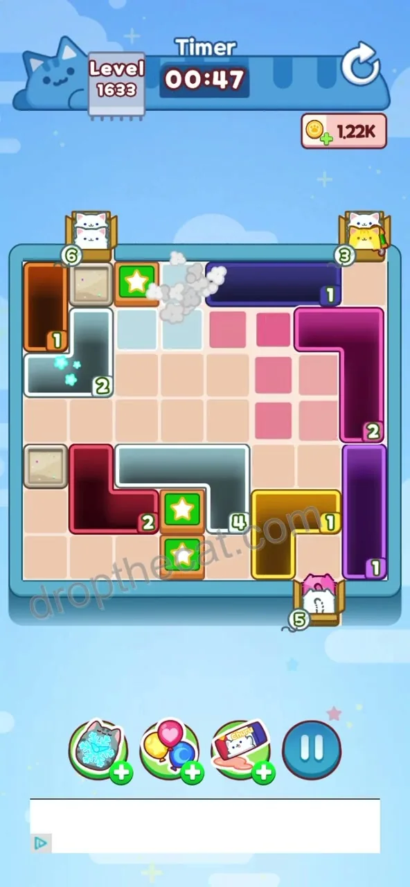 Drop The Cat Level 1633 step 3
