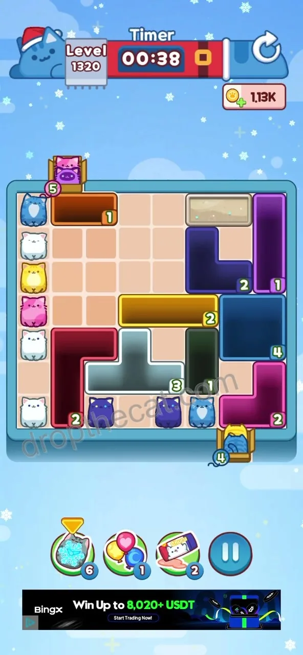 Drop The Cat Level 1320 step 3