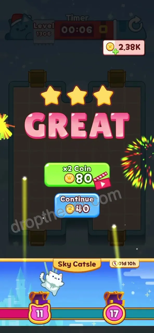 Drop The Cat Level 1306 step 3