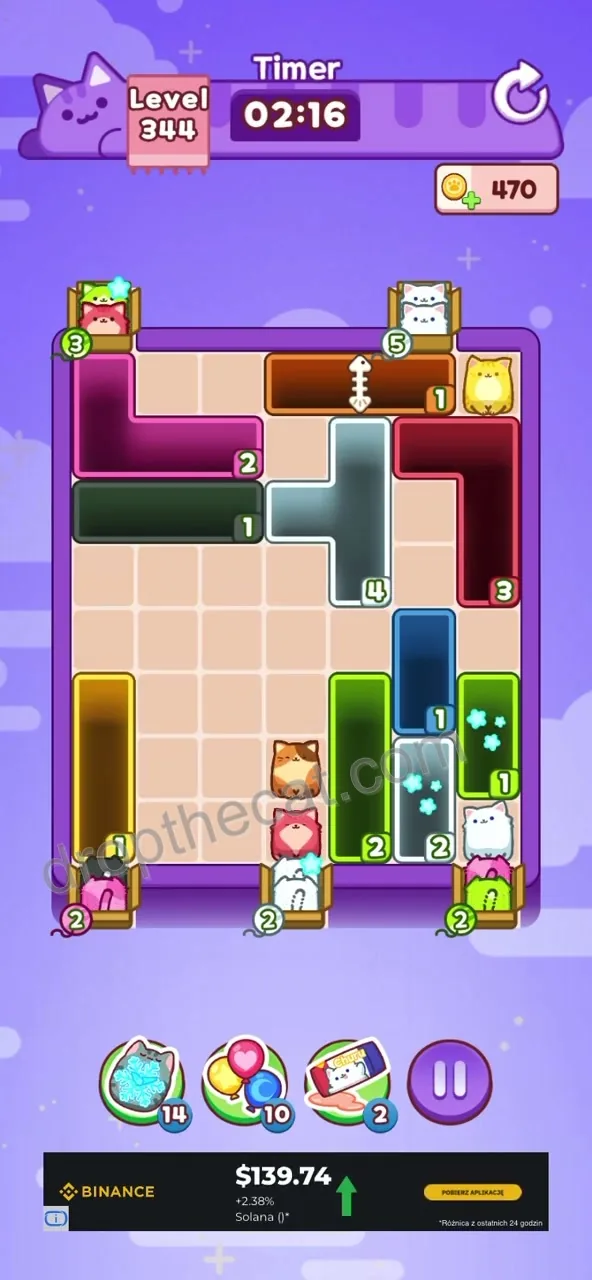 Drop The Cat Level 344 step 2