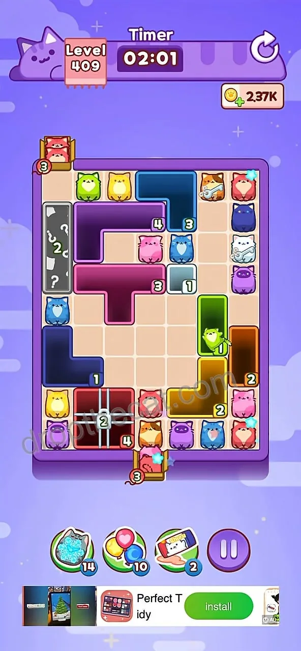 Drop The Cat Level 409 step 1