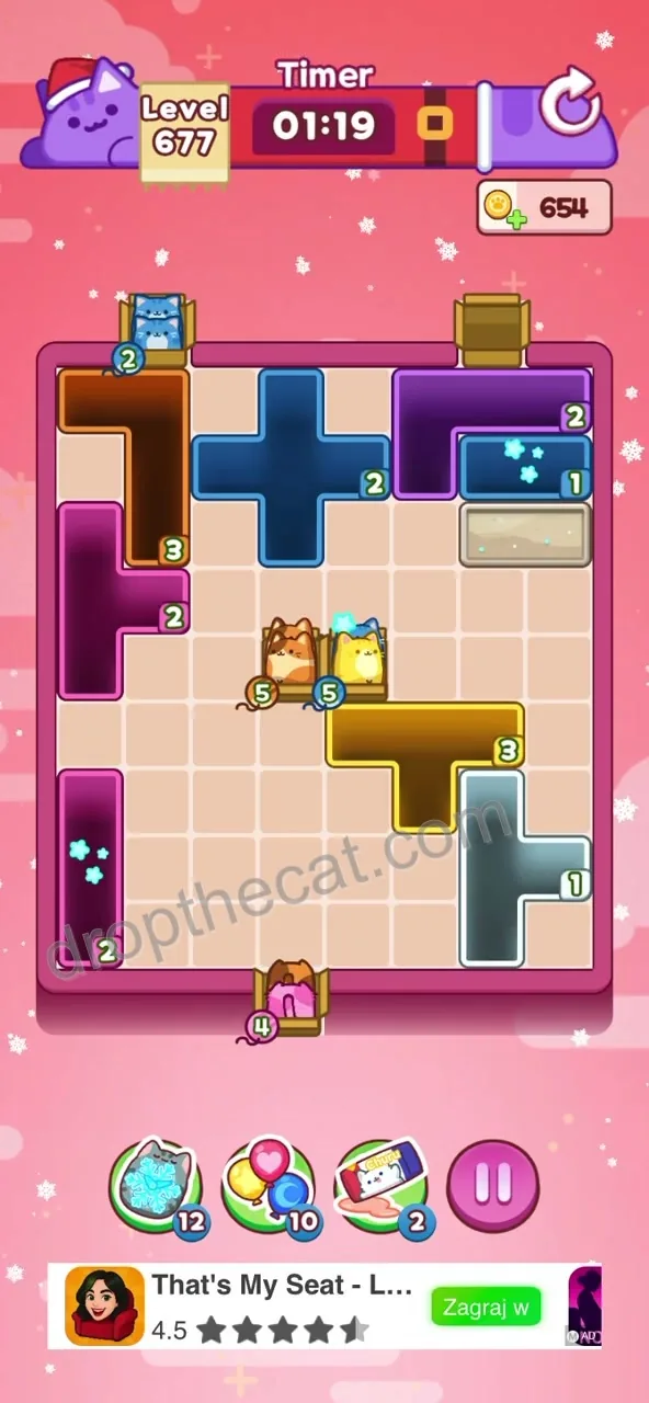 Drop The Cat Level 677 step 2