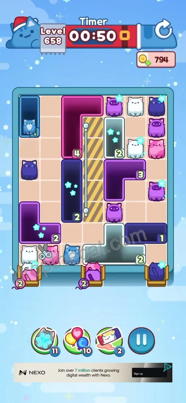 Drop The Cat Level 658 step 1