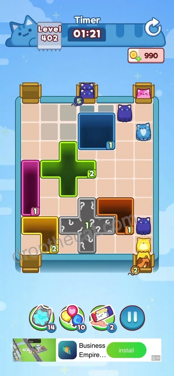 Drop The Cat Level 402 step 3