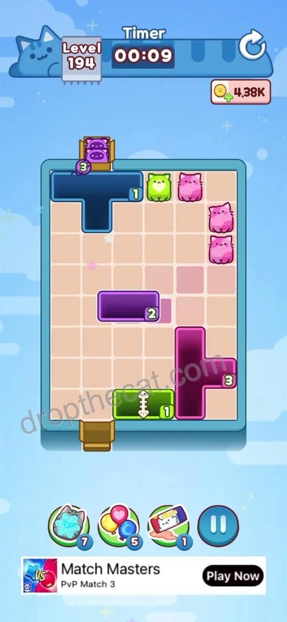 Drop The Cat Level 194 step 4