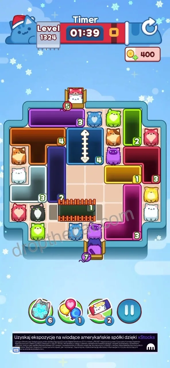 Drop The Cat Level 1324 step 2