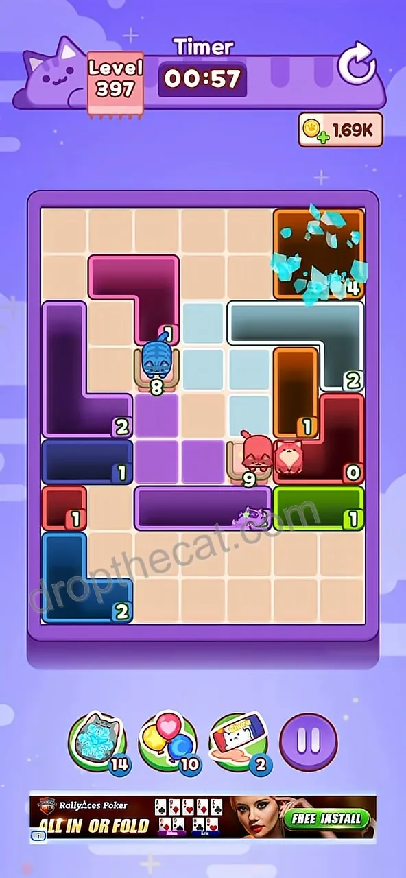 Drop The Cat Level 397 step 2