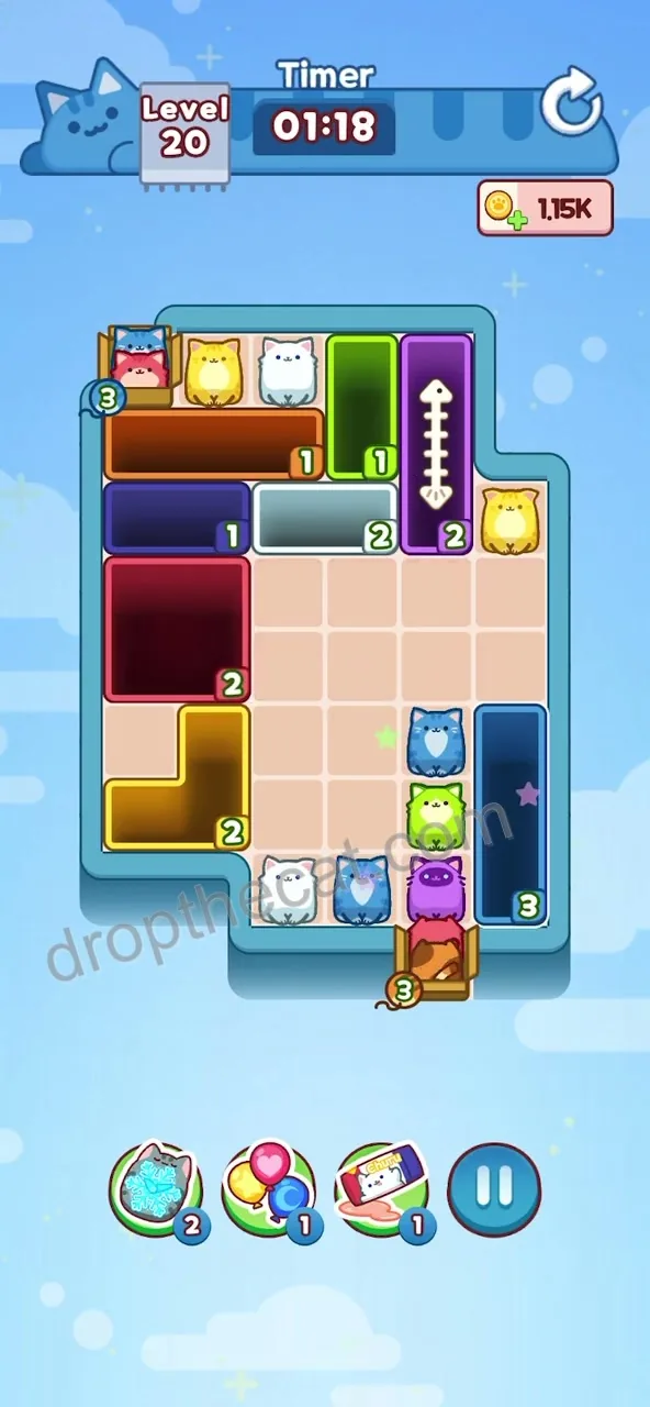Drop The Cat Level 20 step 3