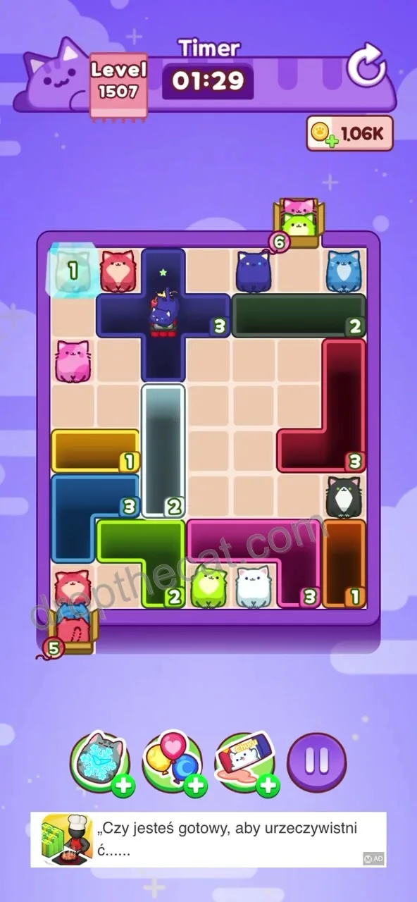 Drop The Cat Level 1507 step 2