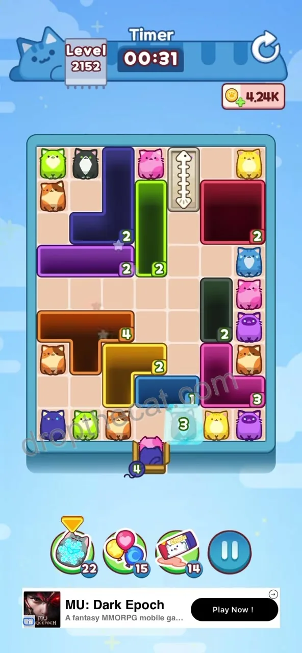 Drop The Cat Level 2152 step 3