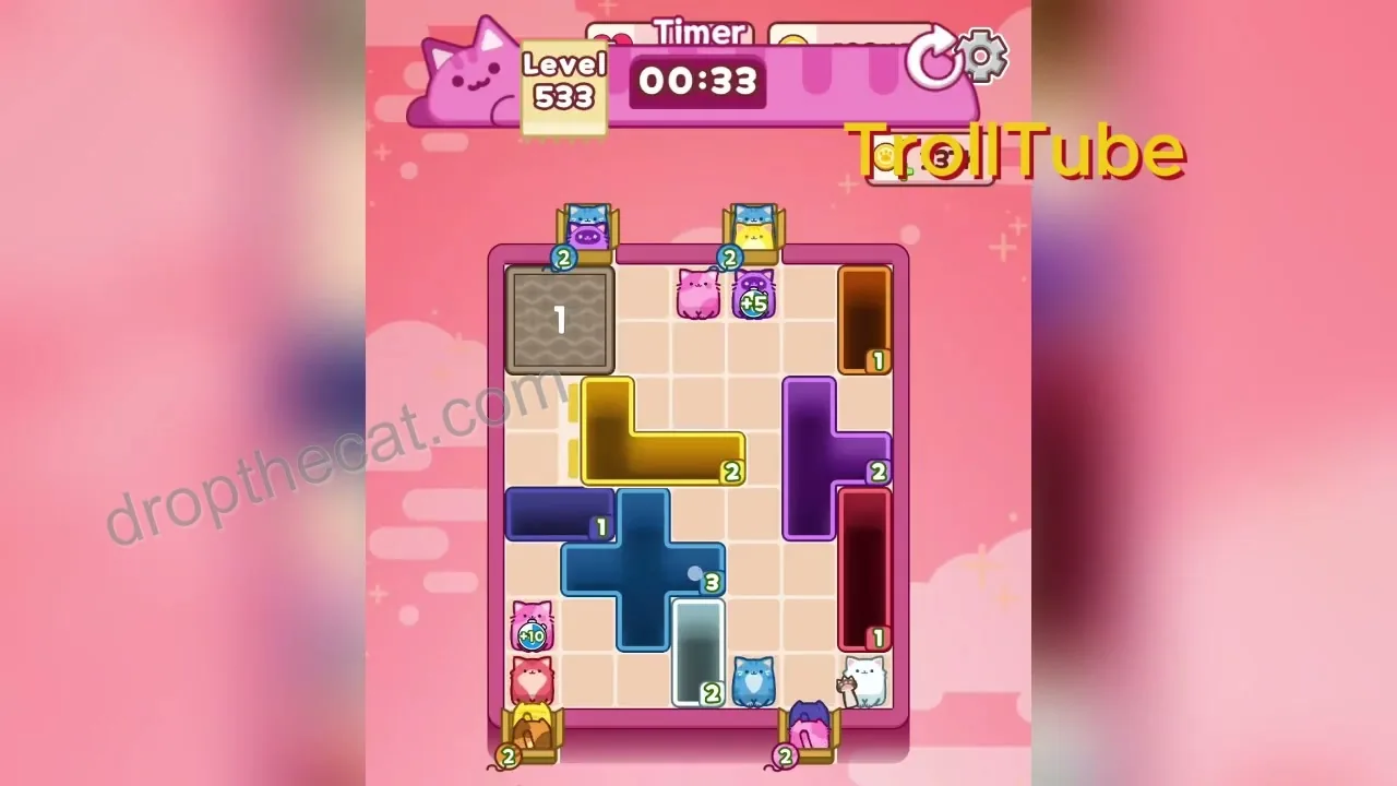 Drop The Cat Level 533 step 3