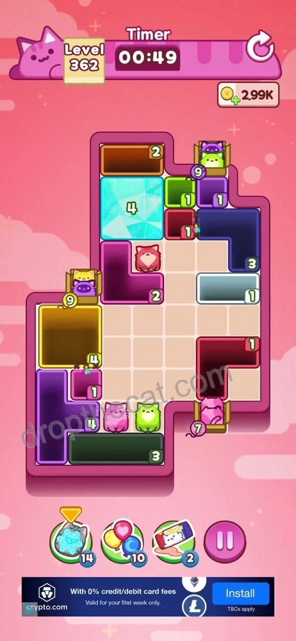 Drop The Cat Level 362 step 1