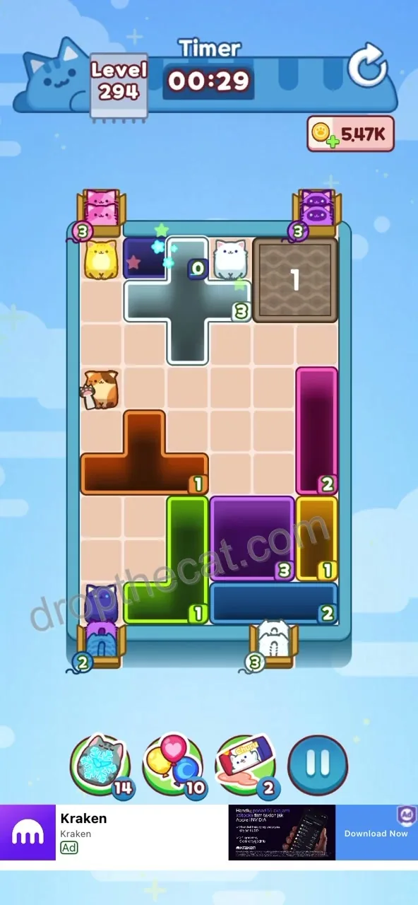 Drop The Cat Level 294 step 3
