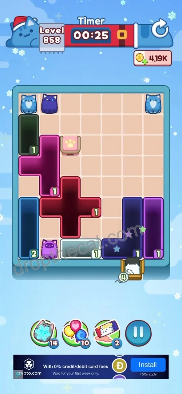 Drop The Cat Level 858 step 3
