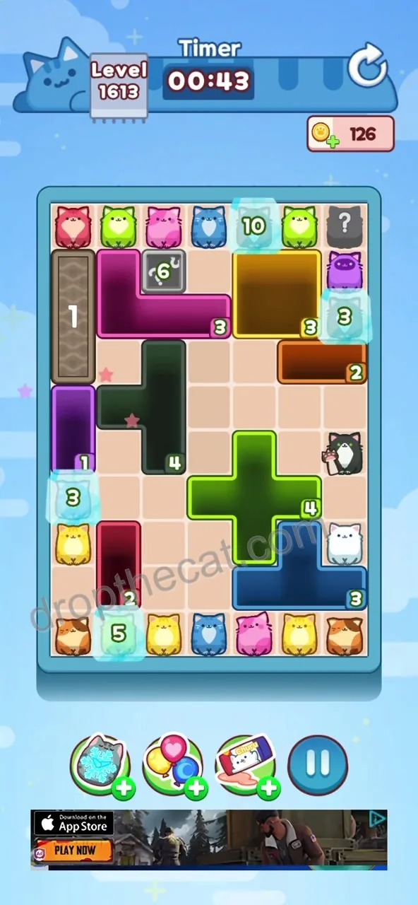 Drop The Cat Level 1613 step 2