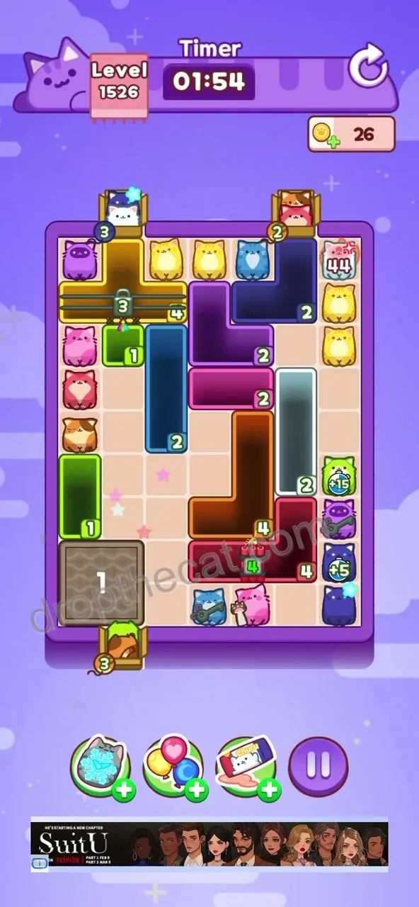 Drop The Cat Level 1526 step 2