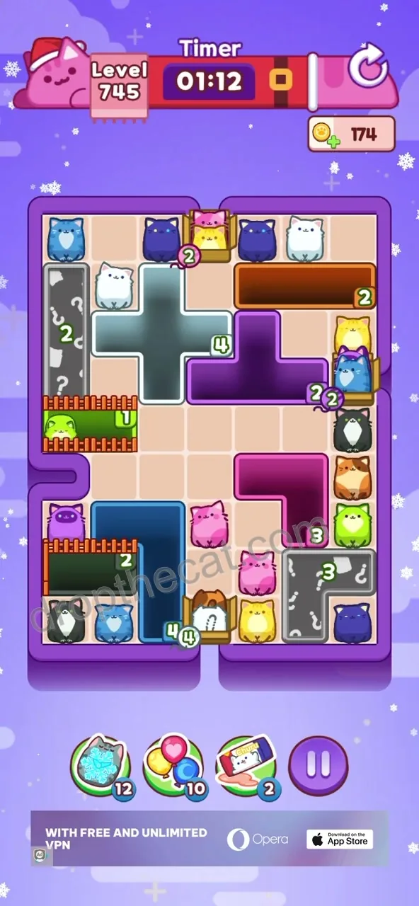 Drop The Cat Level 745 step 1