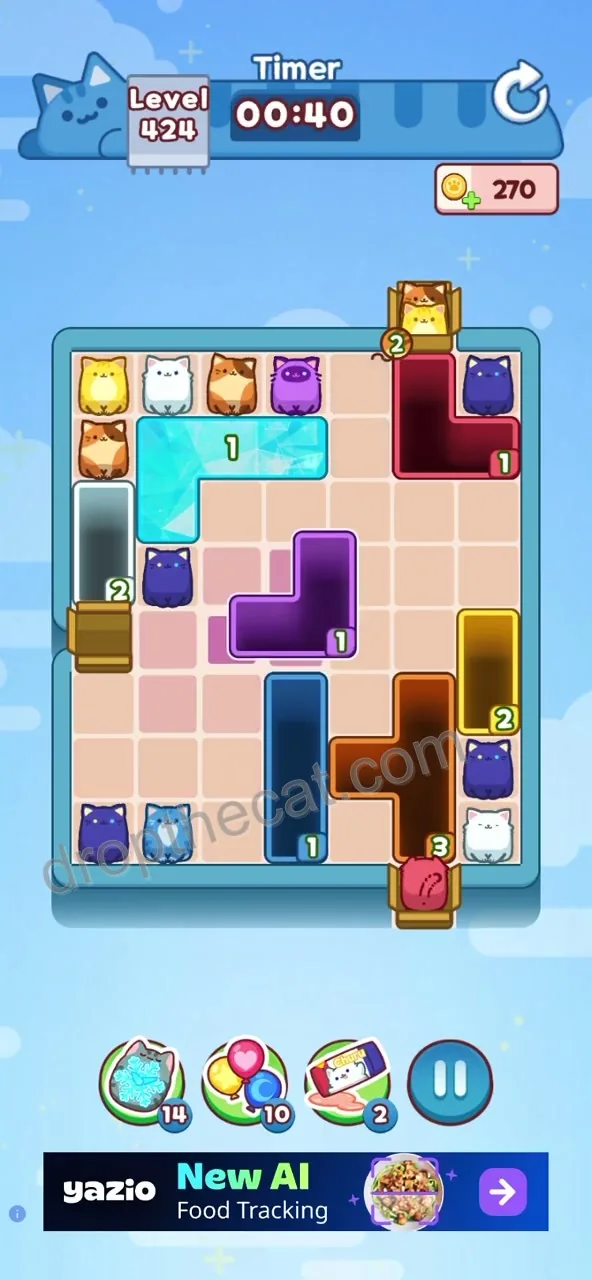 Drop The Cat Level 424 step 3