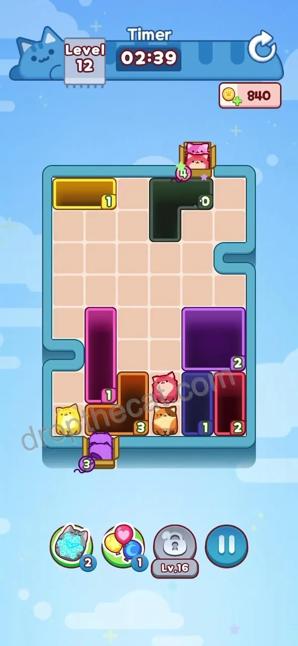 Drop The Cat Level 12 step 3