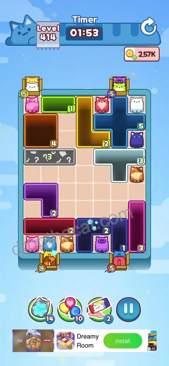 Drop The Cat Level 414 step 2