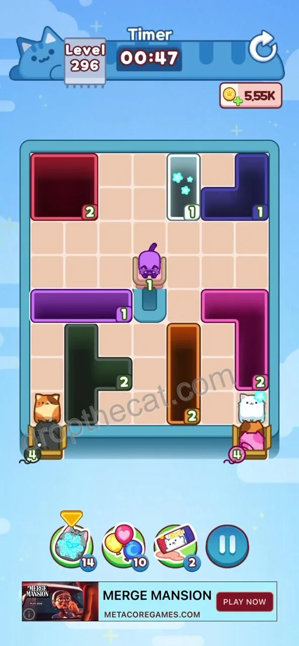 Drop The Cat Level 296 step 3