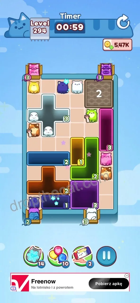 Drop The Cat Level 294 step 1