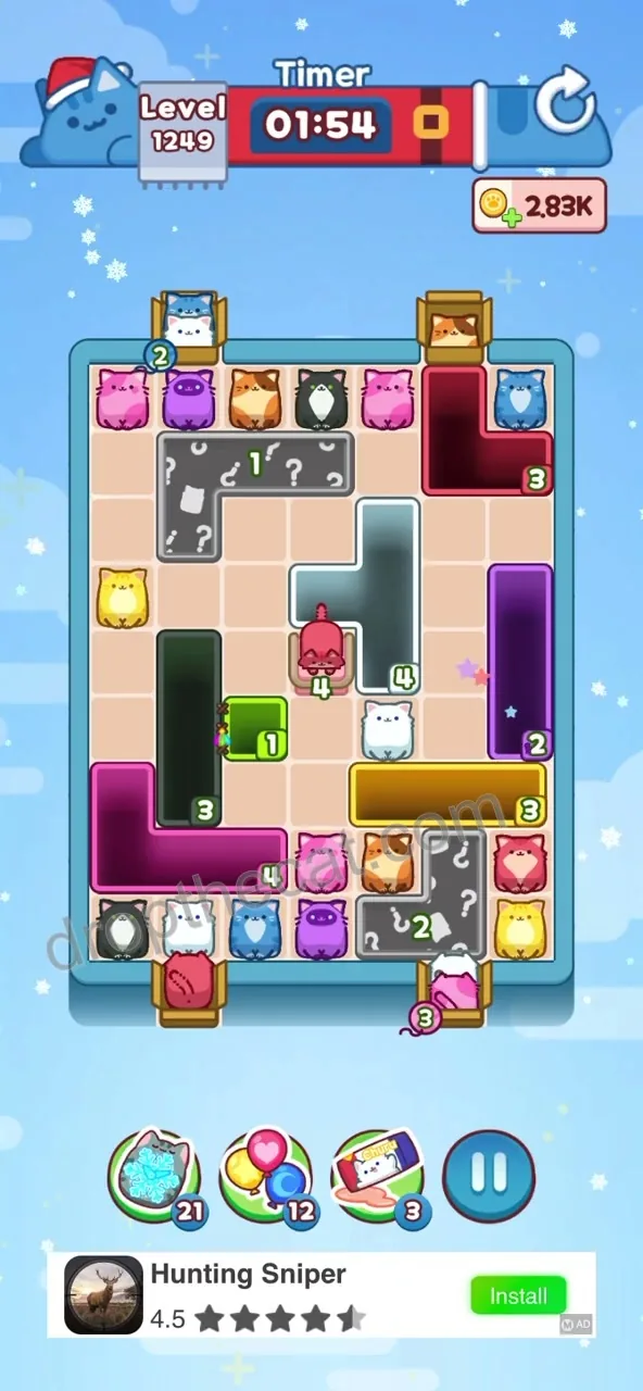 Drop The Cat Level 1249