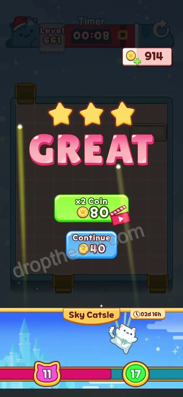 Drop The Cat Level 661 step 3