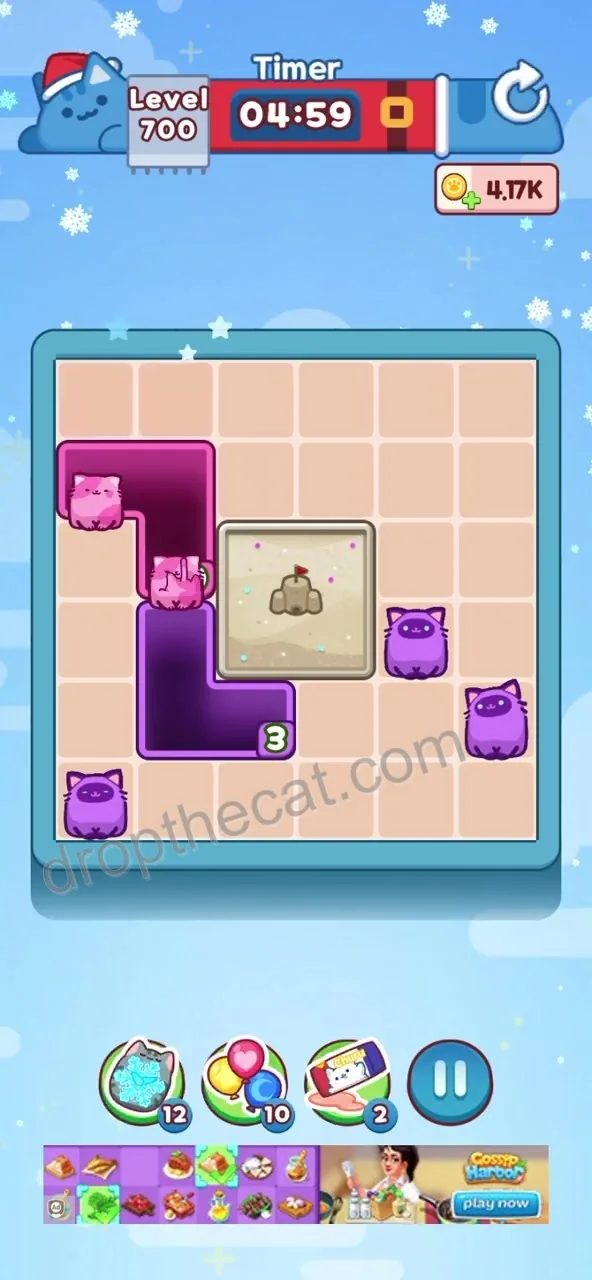 Drop The Cat Level 700 step 1