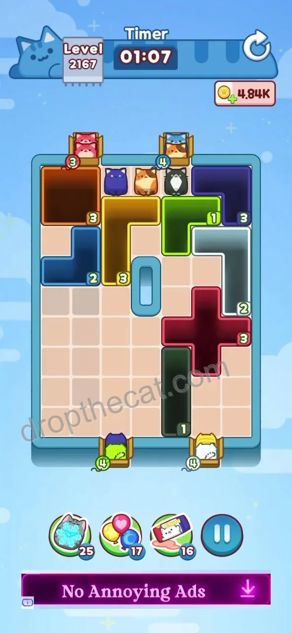 Drop The Cat Level 2167 step 3