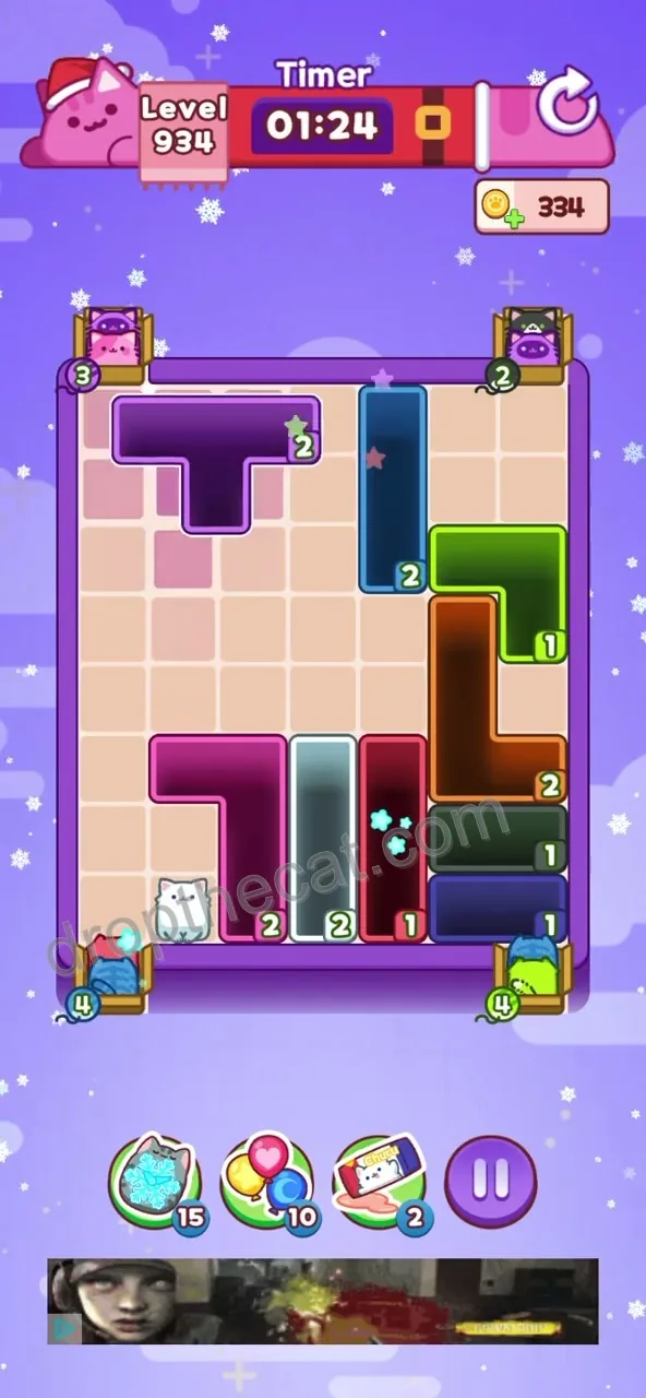 Drop The Cat Level 934 step 3