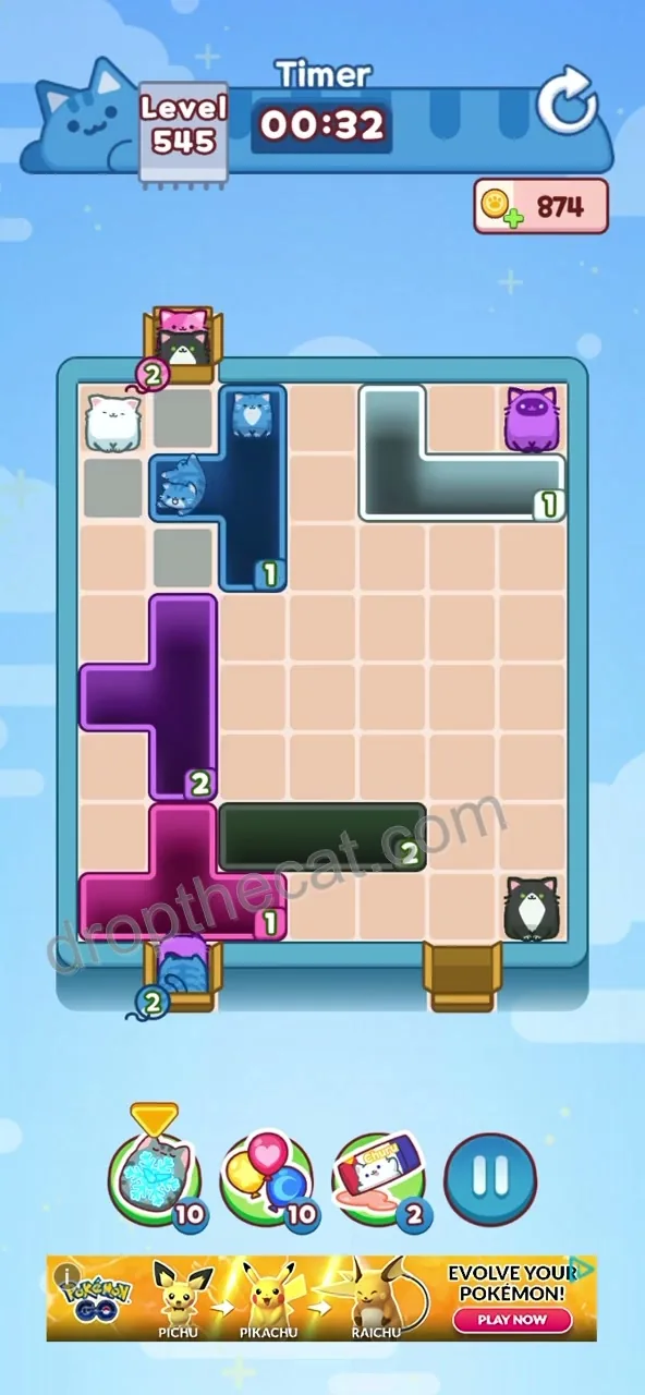 Drop The Cat Level 545 step 3