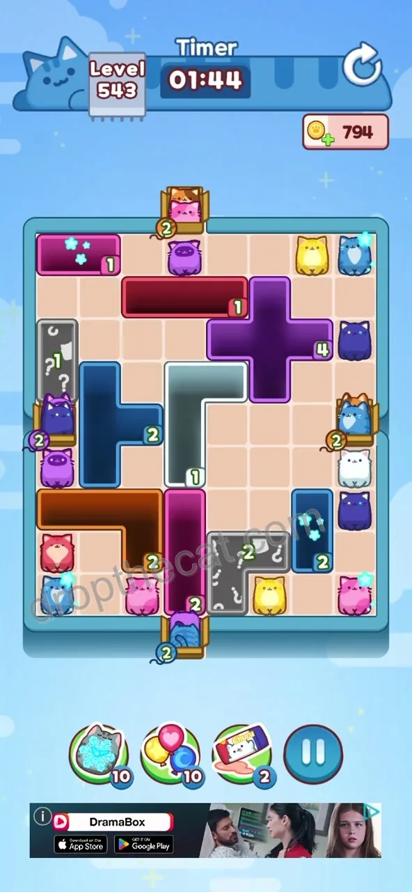 Drop The Cat Level 543 step 3