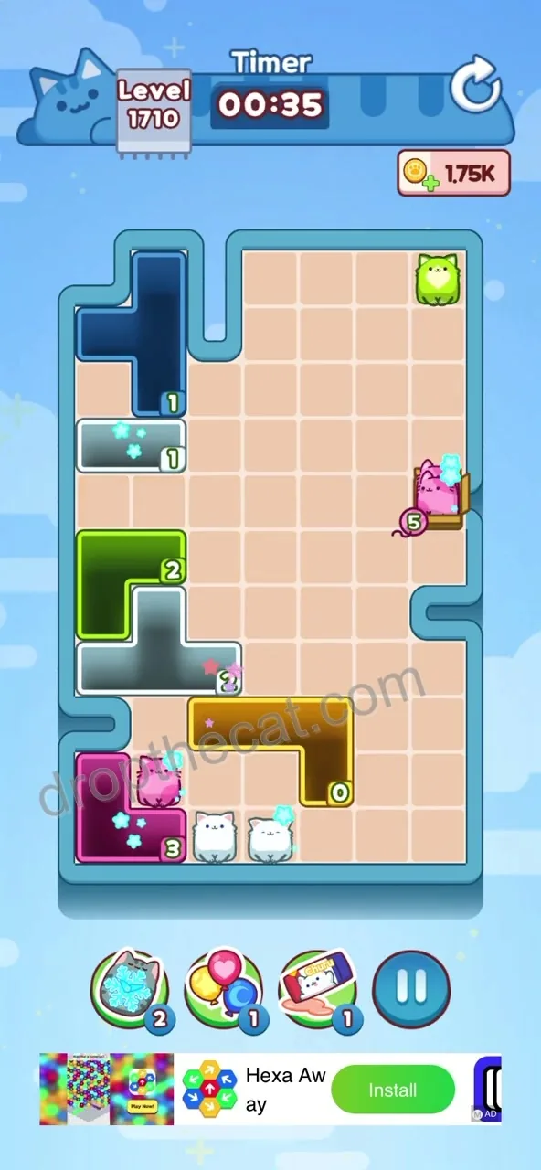 Drop The Cat Level 1710 step 3