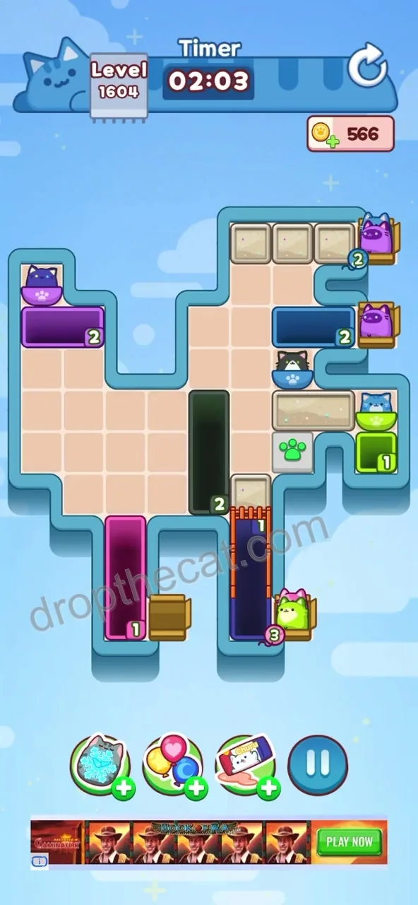 Drop The Cat Level 1604 step 3