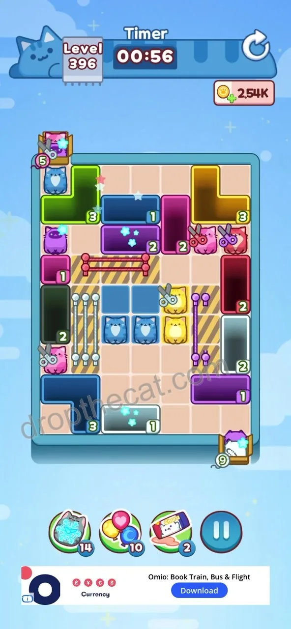 Drop The Cat Level 396 step 1