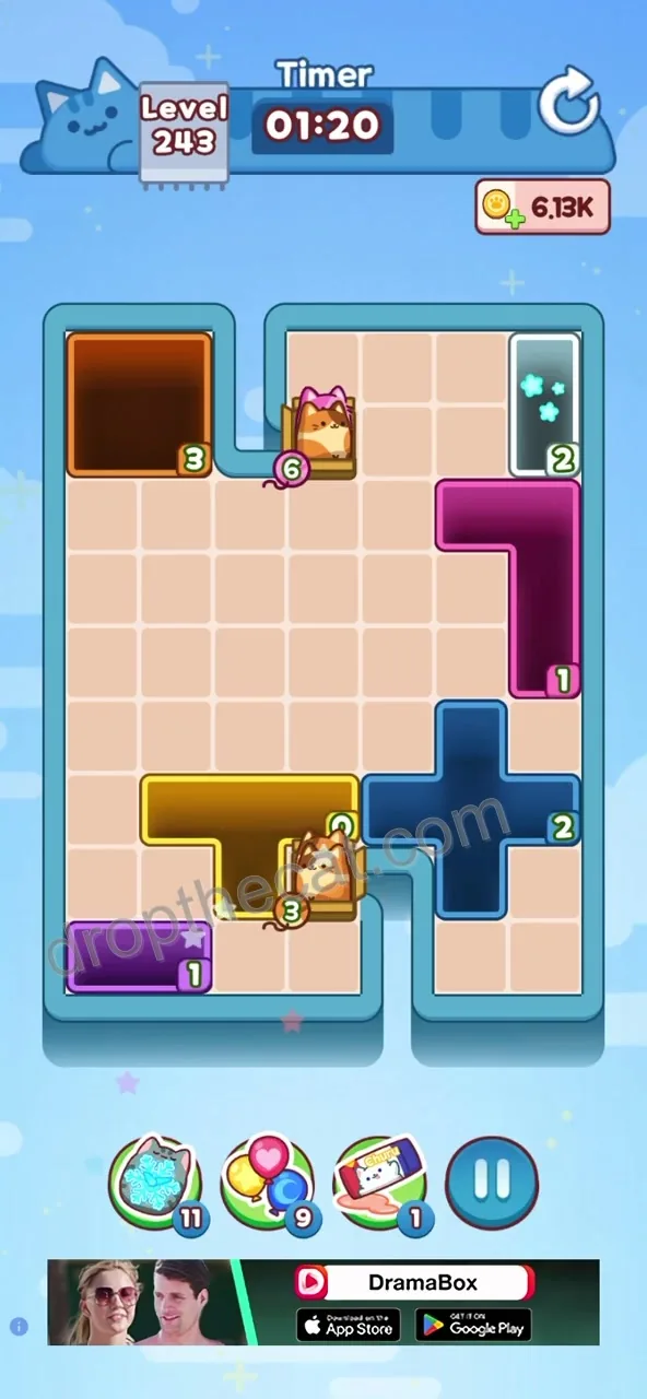 Drop The Cat Level 243 step 3