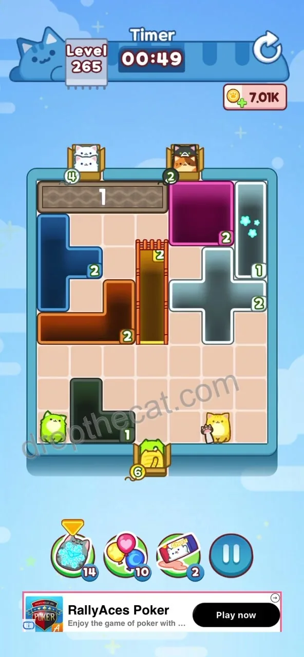 Drop The Cat Level 265 step 1