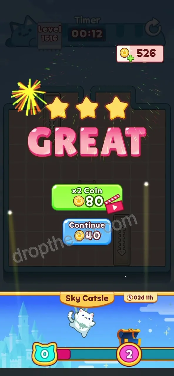 Drop The Cat Level 1516 step 4