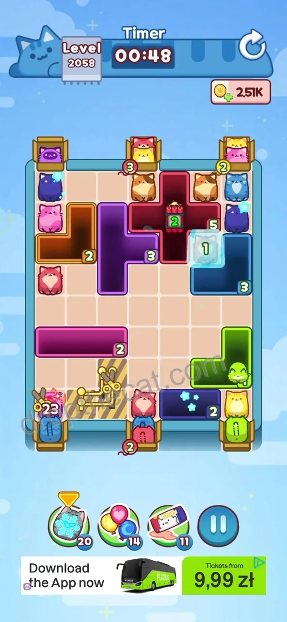 Drop The Cat Level 2058 step 4