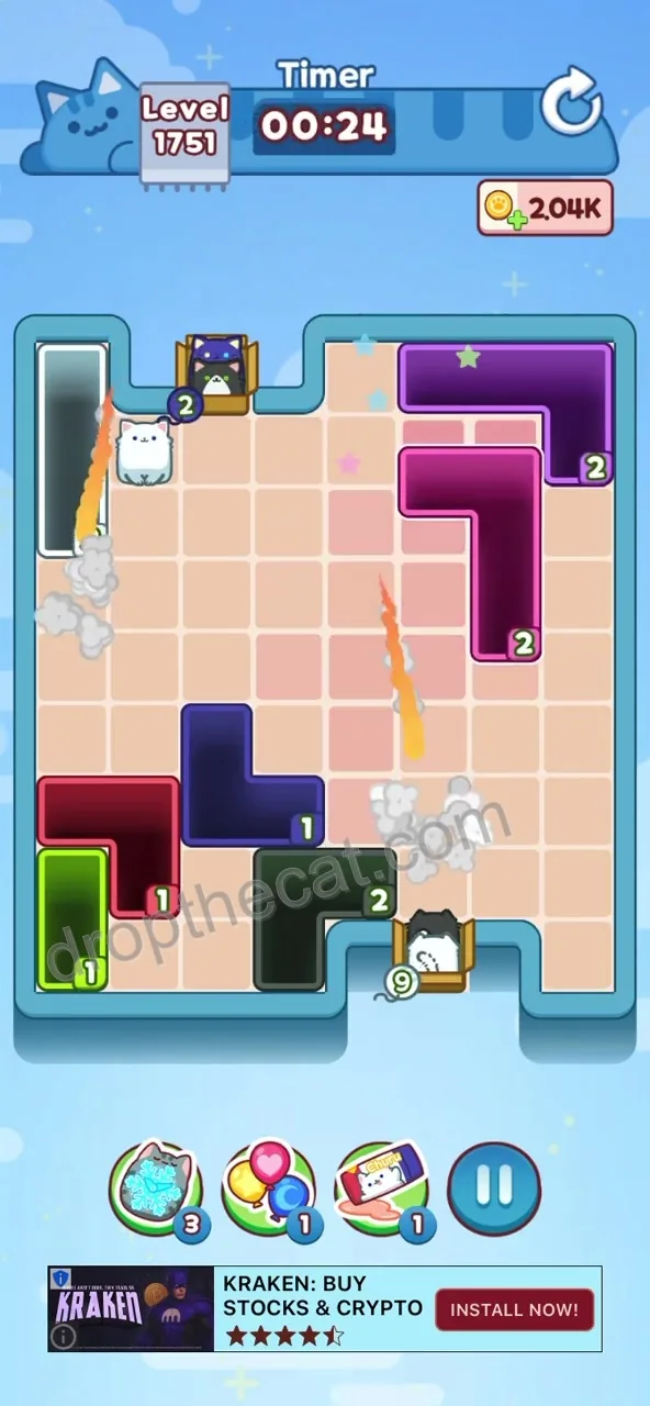 Drop The Cat Level 1751 step 4