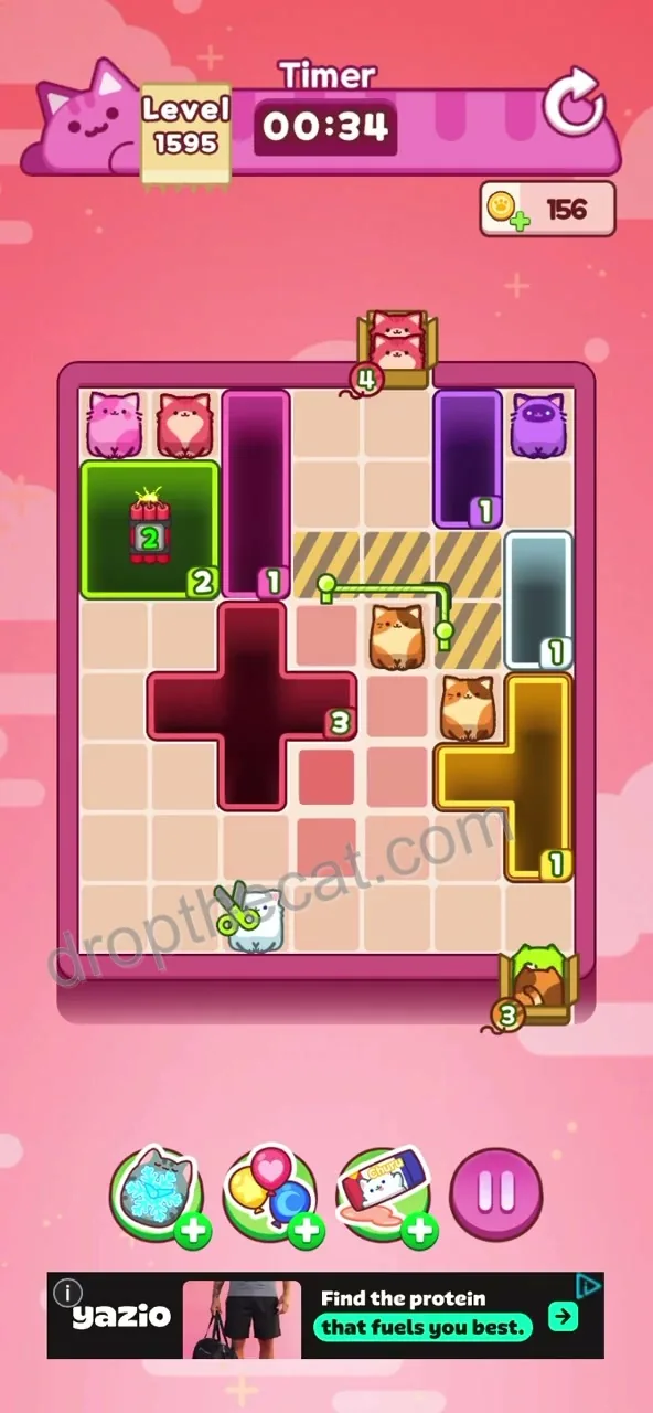 Drop The Cat Level 1595 step 2