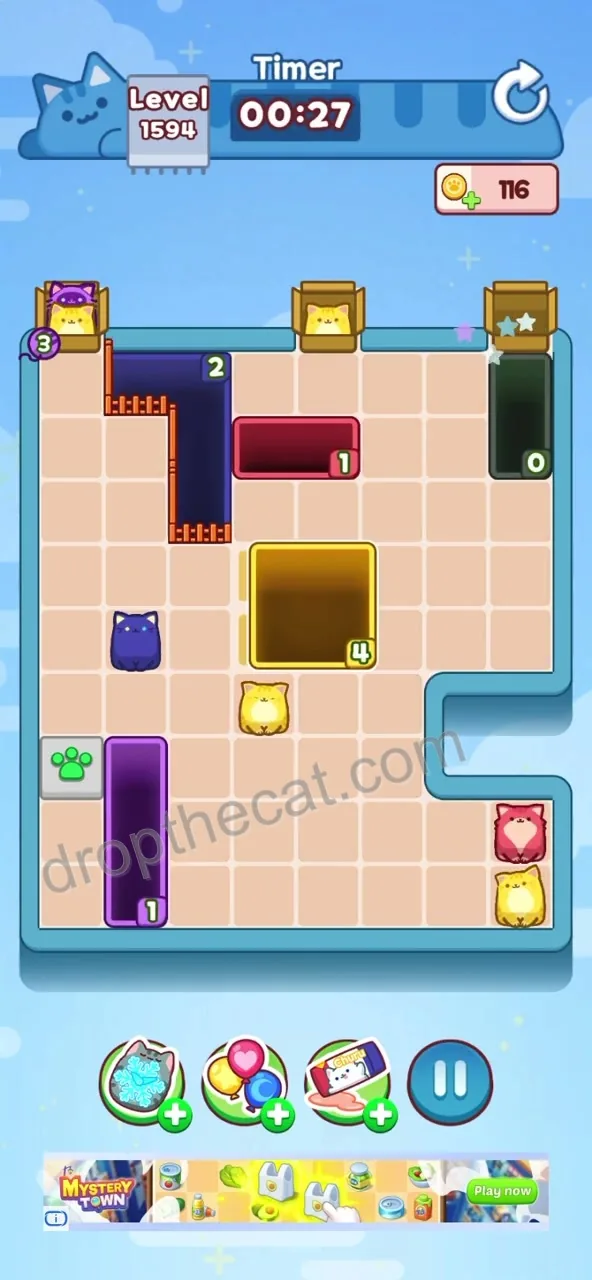 Drop The Cat Level 1594 step 4