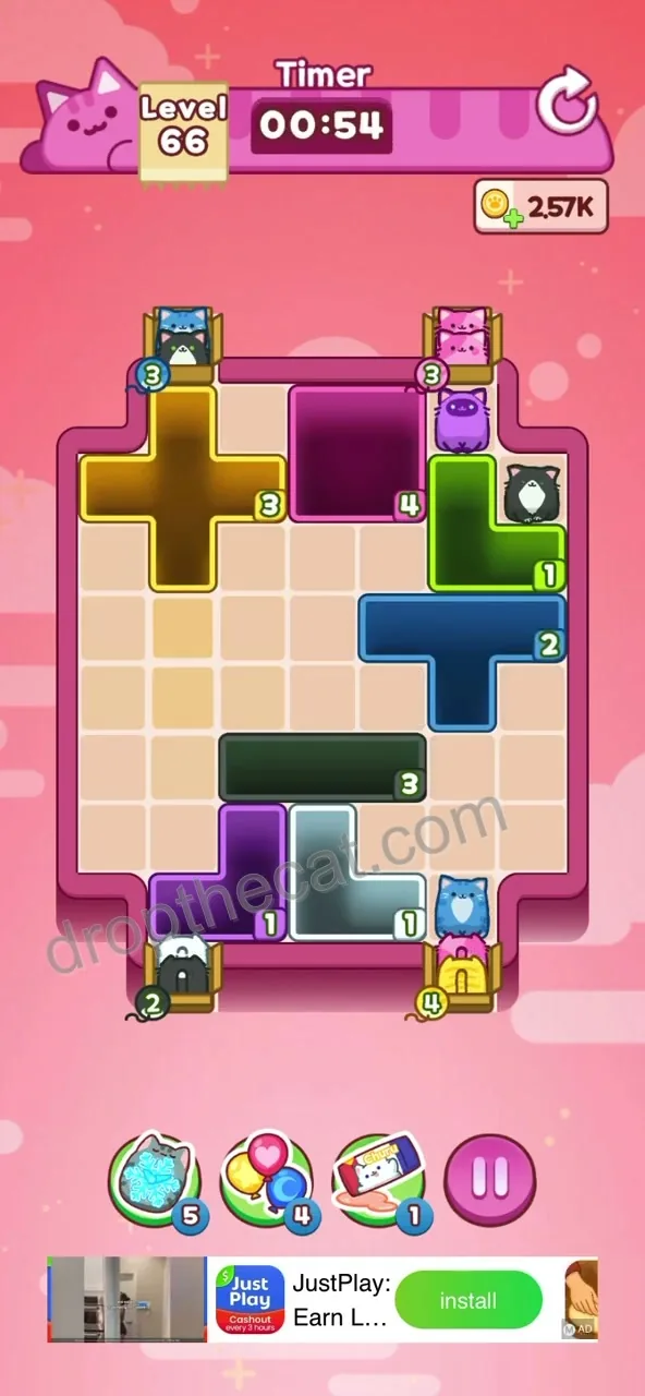 Drop The Cat Level 66 step 4