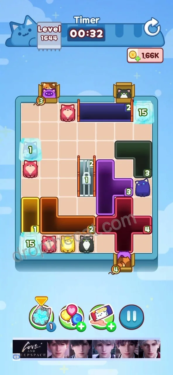 Drop The Cat Level 1644 step 2