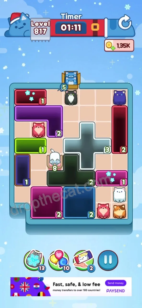 Drop The Cat Level 817 step 2