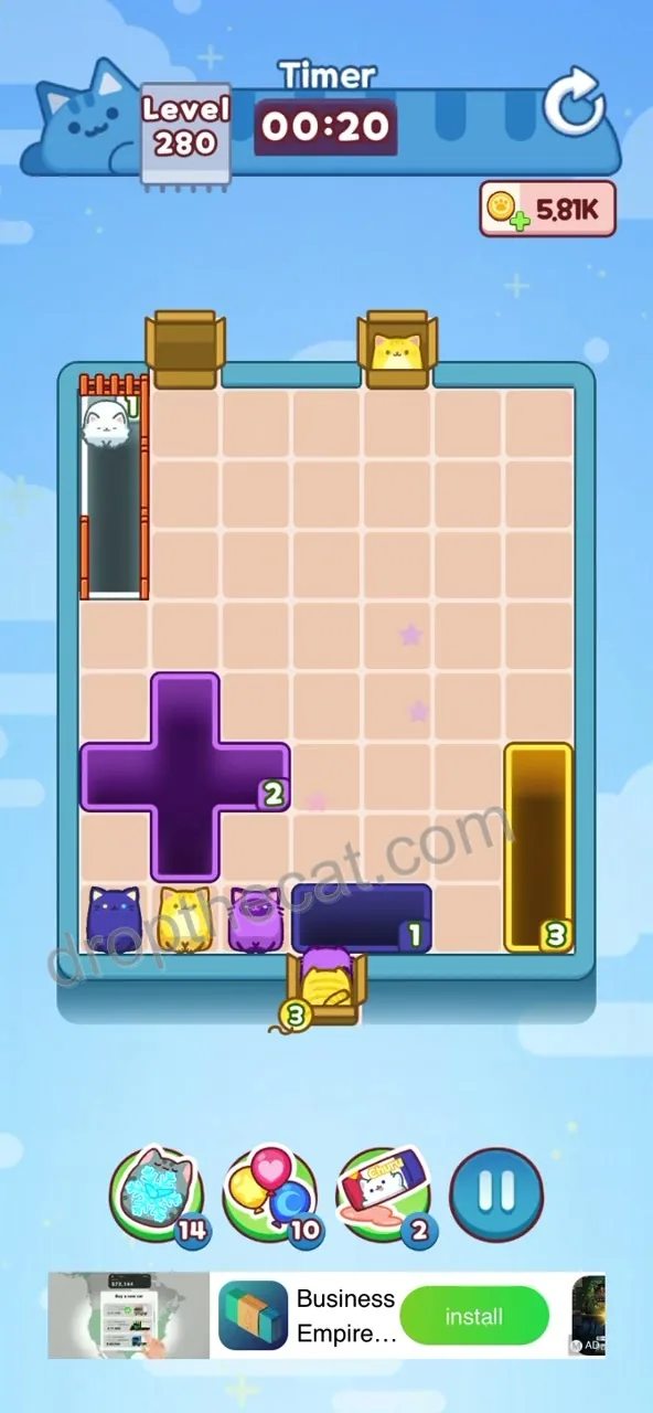 Drop The Cat Level 280 step 3