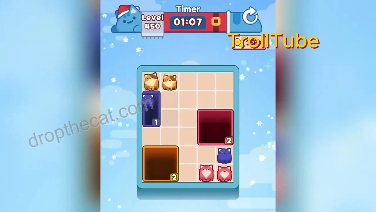 Drop The Cat Level 450 step 3